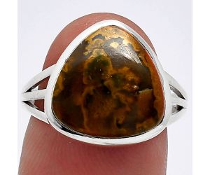 Rare Cady Mountain Agate Ring size-7.5 SDR239170 R-1006, 13x13 mm