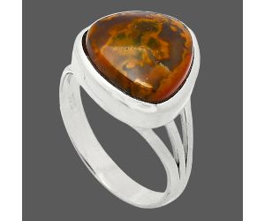 Rare Cady Mountain Agate Ring size-7.5 SDR239170 R-1006, 13x13 mm