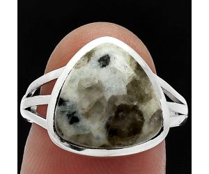 Sesame Jasper Ring size-8 SDR239180 R-1006, 13x13 mm