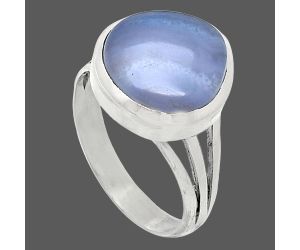 Blue Lace Agate Ring size-7 SDR239223 R-1006, 12x12 mm
