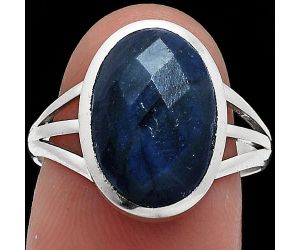 Blue Fire Labradorite Checker Ring size-8 SDR239231 R-1006, 10x14 mm