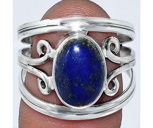 Lapis Lazuli Ring size-8 SDR239287 R-1132, 8x12 mm