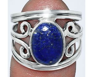 Lapis Lazuli Ring size-7 SDR239288 R-1132, 8x11 mm