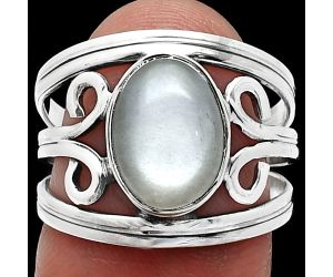 Srilankan Moonstone Ring size-7 SDR239296 R-1132, 8x11 mm