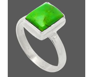 Green Mohave Turquoise Ring size-8 SDR239329 R-1007, 8x10 mm