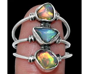 Ethiopian Opal Rough Ring size-8 SDR239377 R-1566, 6x8 mm