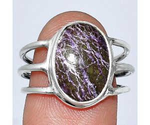 Purpurite Ring size-7 SDR239387 R-1008, 10x14 mm