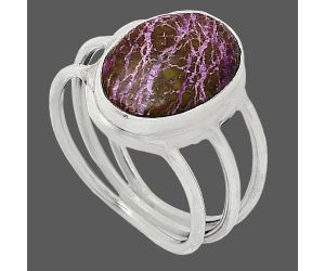 Purpurite Ring size-7 SDR239387 R-1008, 10x14 mm