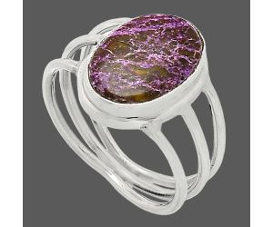 Purpurite Ring size-7.5 SDR239390 R-1008, 10x14 mm