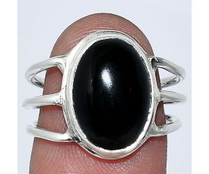 Black Onyx Ring size-7 SDR239400 R-1008, 10x14 mm