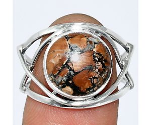 Maligano Jasper Ring size-8 SDR239404 R-1054, 12x12 mm