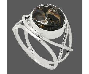 Turtella Jasper Ring size-8 SDR239405 R-1054, 12x12 mm