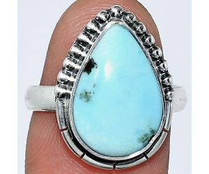 Natural Rare Turquoise Nevada Aztec Mt Ring size-7 SDR239432 R-1151, 11x16 mm
