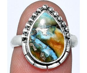 Spiny Oyster Turquoise Ring size-7 SDR239436 R-1151, 10x14 mm