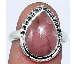 Guava Quartz Ring size-8 SDR239440 R-1151, 11x15 mm