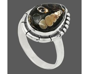 Turtella Jasper Ring size-8 SDR239441 R-1151, 10x15 mm