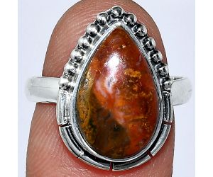 Rare Cady Mountain Agate Ring size-8 SDR239452 R-1151, 10x15 mm