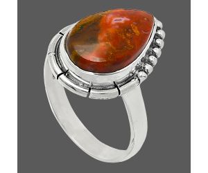 Rare Cady Mountain Agate Ring size-8 SDR239452 R-1151, 10x15 mm