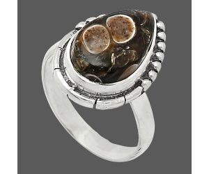Turtella Jasper Ring size-7 SDR239477 R-1151, 10x15 mm
