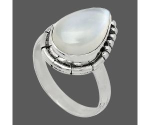 Srilankan Moonstone Ring size-7 SDR239489 R-1151, 9x14 mm