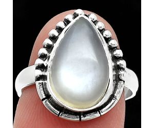 Srilankan Moonstone Ring size-7 SDR239491 R-1151, 10x14 mm