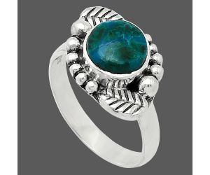 Azurite Chrysocolla Ring size-7 SDR239501 R-1154, 8x8 mm