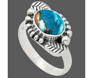 Spiny Oyster Turquoise Ring size-8 SDR239514 R-1154, 8x10 mm