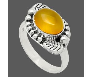 Yellow Onyx Ring size-8 SDR239523 R-1154, 8x10 mm