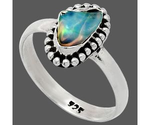Ethiopian Opal Rough Ring size-8 SDR239556 R-1071, 5x9 mm