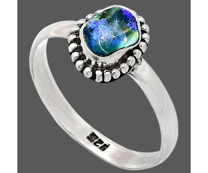 Ethiopian Opal Rough Ring size-10.5 SDR239620 R-1071, 6x8 mm