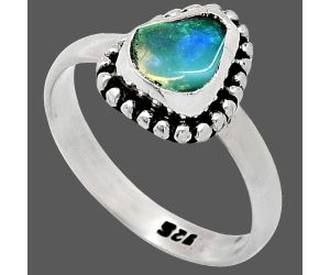 Ethiopian Opal Rough Ring size-7 SDR239621 R-1071, 6x8 mm
