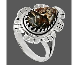 Turtella Jasper Ring size-7 SDR239648 R-1341, 9x14 mm