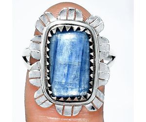 Blue Kyanite Ring size-9 SDR239671 R-1341, 9x15 mm