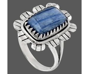 Blue Kyanite Ring size-9 SDR239671 R-1341, 9x15 mm