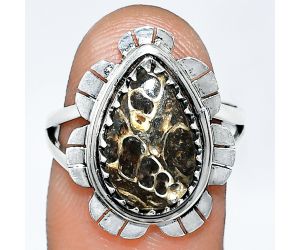 Turtella Jasper Ring size-7 SDR239692 R-1341, 9x14 mm