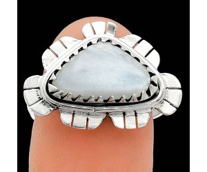 Srilankan Moonstone Ring size-8 SDR239698 R-1341, 8x14 mm