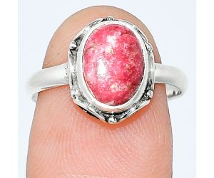 Pink Thulite Ring size-7.5 SDR239706 R-1198, 8x10 mm