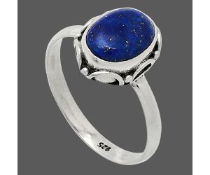 Lapis Lazuli Ring size-8.5 SDR239710 R-1198, 8x10 mm