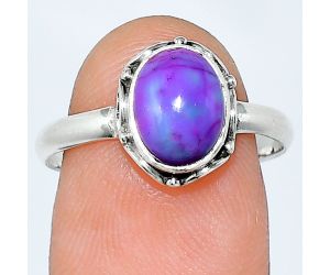 Copper Purple Turquoise Ring size-8.5 SDR239712 R-1198, 7x9 mm
