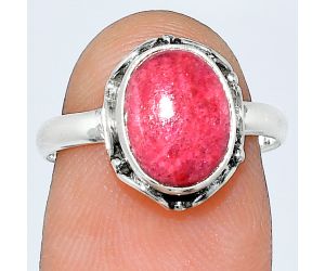 Pink Thulite Ring size-7 SDR239719 R-1198, 8x10 mm