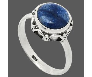 Dumortierite Quartz Ring size-7.5 SDR239728 R-1198, 9x9 mm