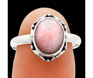 Pink Opal Ring size-8 SDR239732 R-1198, 8x10 mm