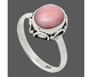 Pink Opal Ring size-8 SDR239732 R-1198, 8x10 mm