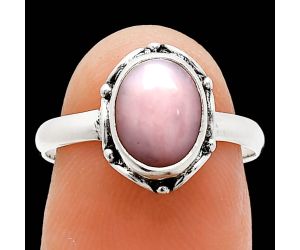 Pink Opal Ring size-7 SDR239733 R-1198, 7x9 mm