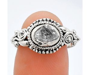 Herkimer Diamond Ring size-9 SDR239768 R-1238, 6x8 mm