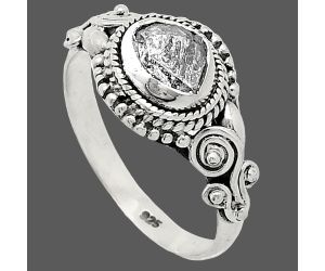 Herkimer Diamond Ring size-9 SDR239768 R-1238, 6x8 mm