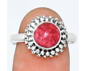 Pink Thulite Ring size-8.5 SDR239784 R-1071, 8x8 mm