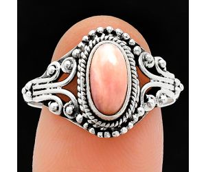 Pink Opal Ring size-10 SDR239801 R-1280, 5x10 mm