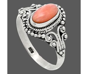 Pink Opal Ring size-10 SDR239801 R-1280, 5x10 mm