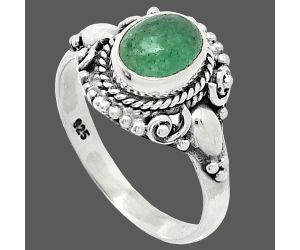 Green Aventurine Ring size-8 SDR239808 R-1291, 6x8 mm